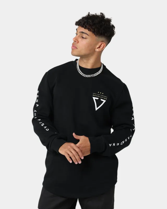 Nena and Pasadena Escape Dual Curved Sweater Jet Black sold by Culture Kings