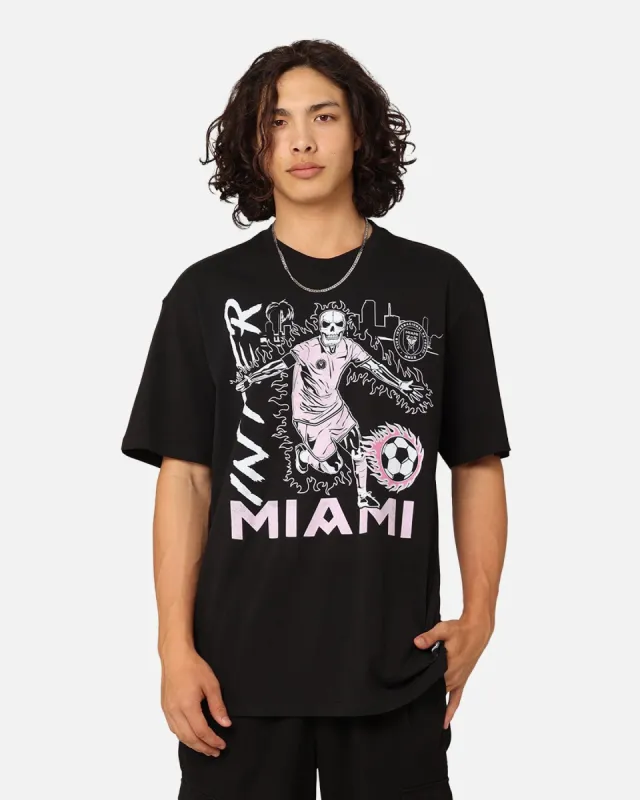Mitchell & Ness Inter Miami CF Flame T-Shirt Black sold by Culture Kings