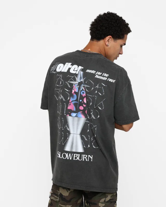 Loiter Slow Burn T-Shirt Vintage Black sold by Culture Kings