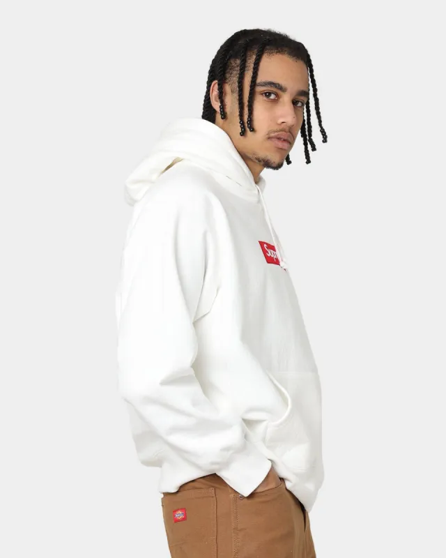 Supreme Box Logo Hooded Sweatshirt White | Parallel