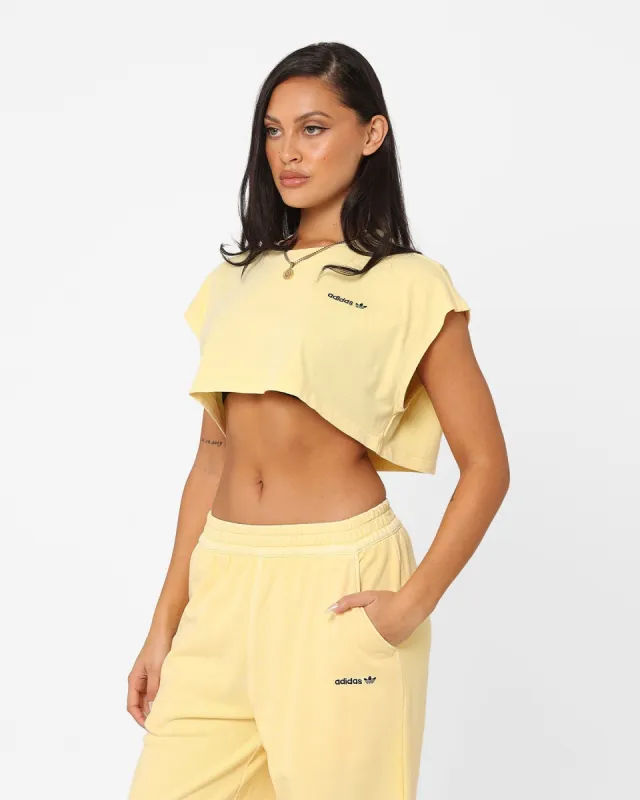 Adidas Women's Must Crop T-Shirt Almost Yellow sold by Culture Kings