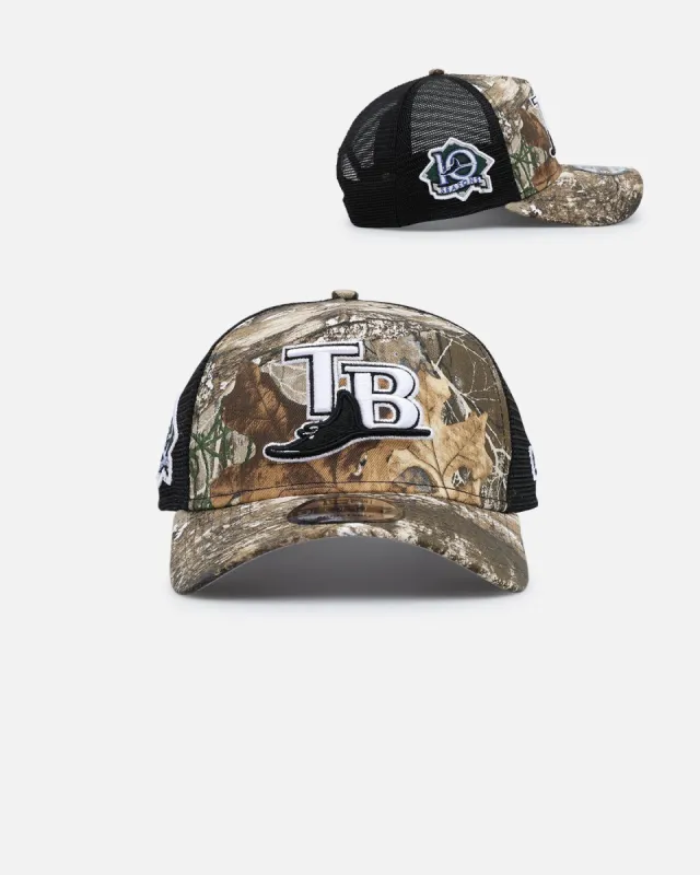 New Era Tampa Bay Rays 'Real Tree' 9FORTY A-Frame Trucker Snapback Realtree Edge sold by Culture Kings