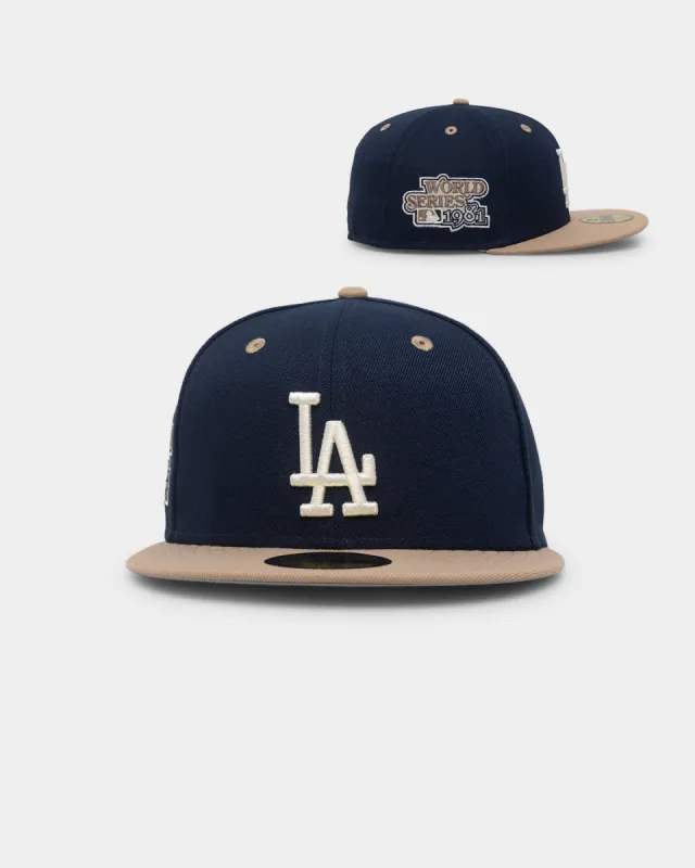New Era Los Angeles Dodgers 59FIFTY Q223 Ocean Khaki Fitted Dark Blue sold by Culture Kings