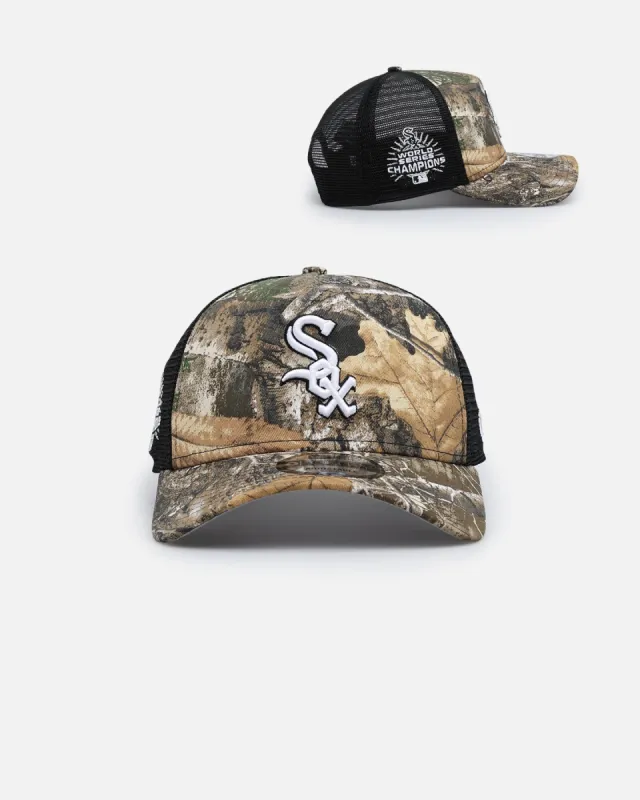 New Era Chicago White Sox 'Real Tree' 9FORTY A-Frame Trucker Snapback Realtree Edge sold by Culture Kings