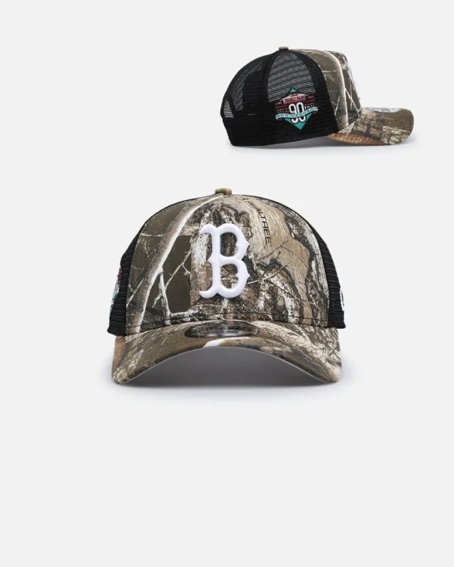 New Era Boston Red Sox 'Real Tree' 9FORTY A-Frame Trucker Snapback Realtree Edge sold by Culture Kings