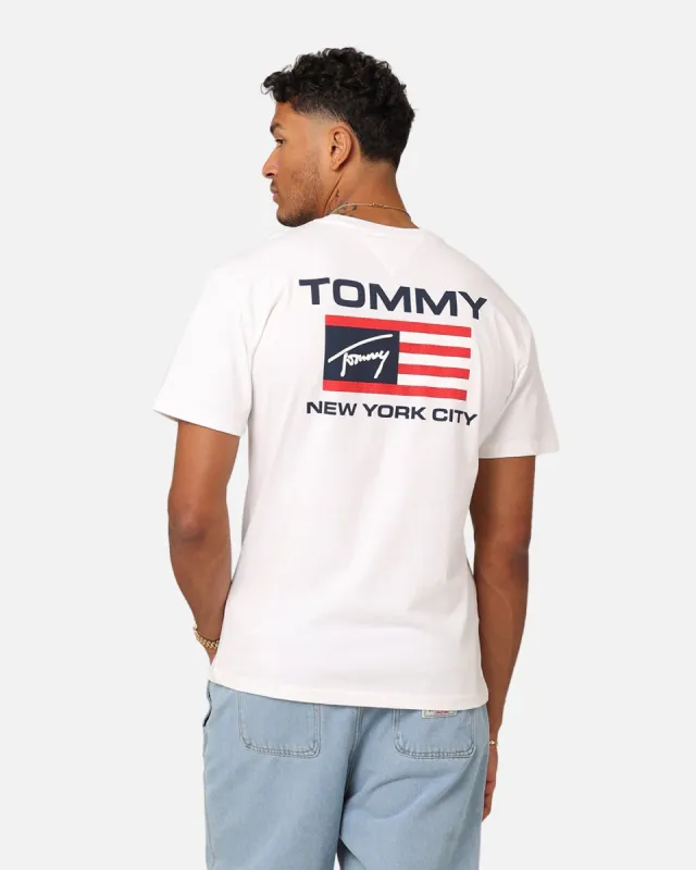 Tommy Jeans Classic Athletic Flag T-Shirt White sold by Culture Kings