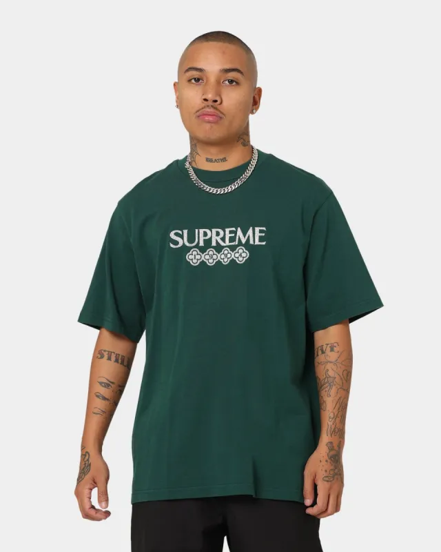 Supreme Glitter Short Sleeve T-Shirt Green sold by Culture Kings