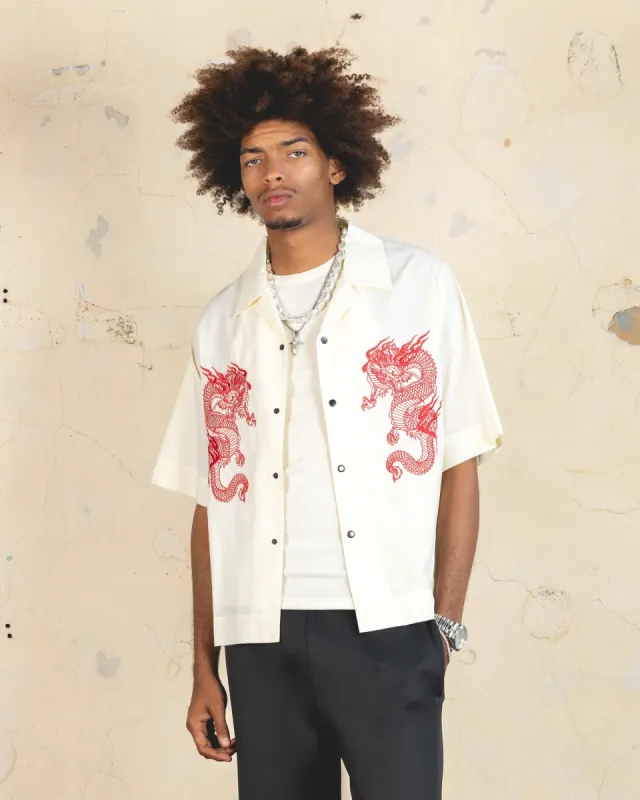 404 Drago Button Up Shirt Off White sold by Culture Kings