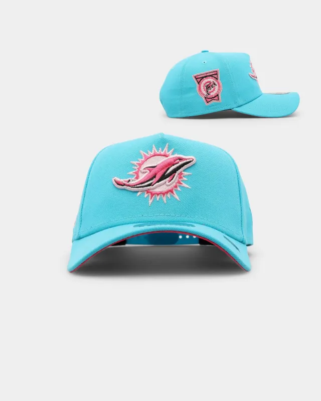 New Era Miami Dolphins 'Neon Vice' 9FORTY A-Frame Snapback Neon Blue sold by Culture Kings