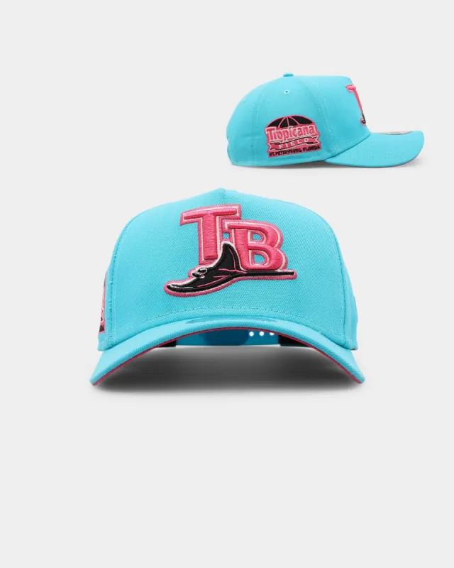 New Era Tampa Bay Rays 'Neon Vice' 9FORTY A-Frame Snapback Neon Blue made by Culture Kings