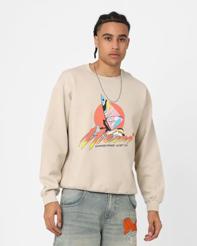 American Thrift Windrunners Surf Co Crewneck Sand sold by Culture Kings