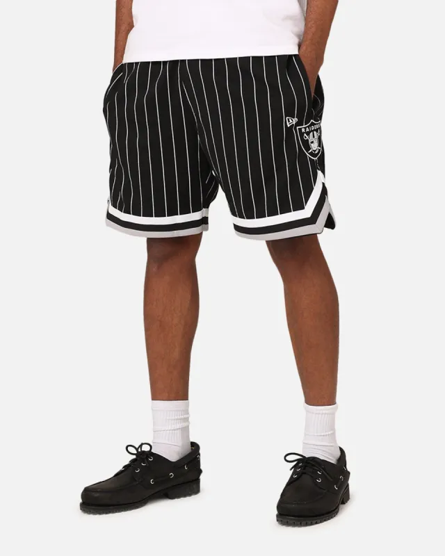 New Era Las Vegas Raiders Mesh Shorts Black Pinstripe sold by Culture Kings