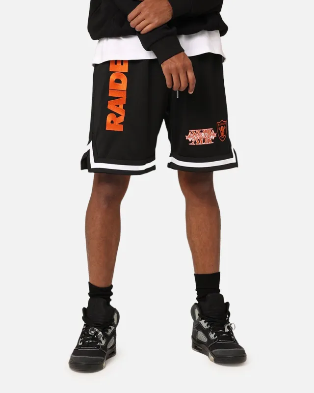 New Era Las Vegas Raiders 'Scary Nights' Mesh Shorts Black/Orange sold by Culture Kings