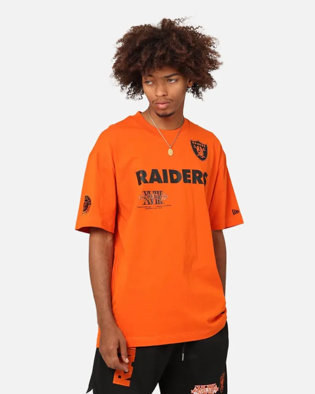 New Era Las Vegas Raiders 'Scary Nights' Oversized T-Shirt Orange/Black sold by Culture Kings