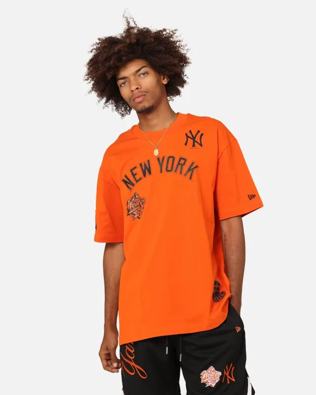 New Era New York Yankees 'Scary Nights' Oversized T-Shirt Orange/Black sold by Culture Kings