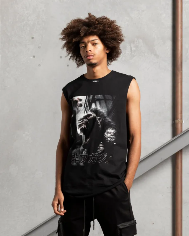 The Anti Order Killa Gorilla Panelled Singlet Black sold by Culture Kings