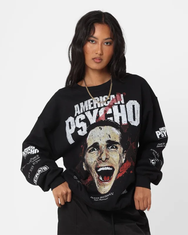 Rats Get Fat X American Psycho American Psycho Crewneck Black made by Culture Kings