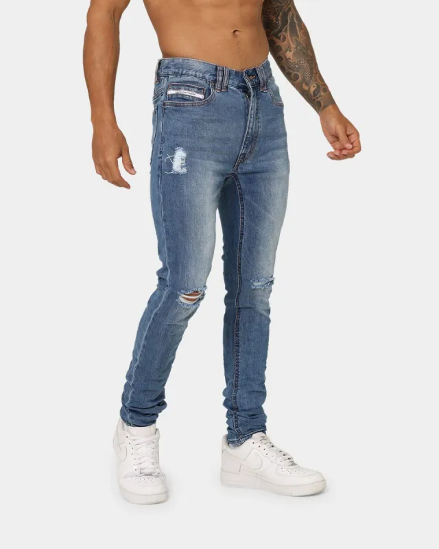 Nena And Pasadena Tyler Super Skinny Fit Jeans Arizona Blue made by Culture Kings