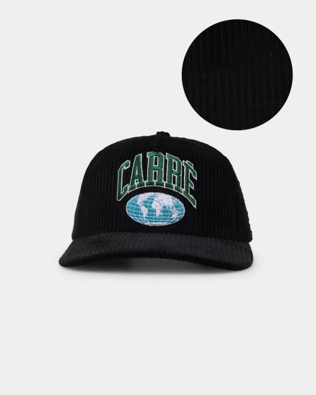 Carre Worldwide Corduroy Snapback Black made by Culture Kings