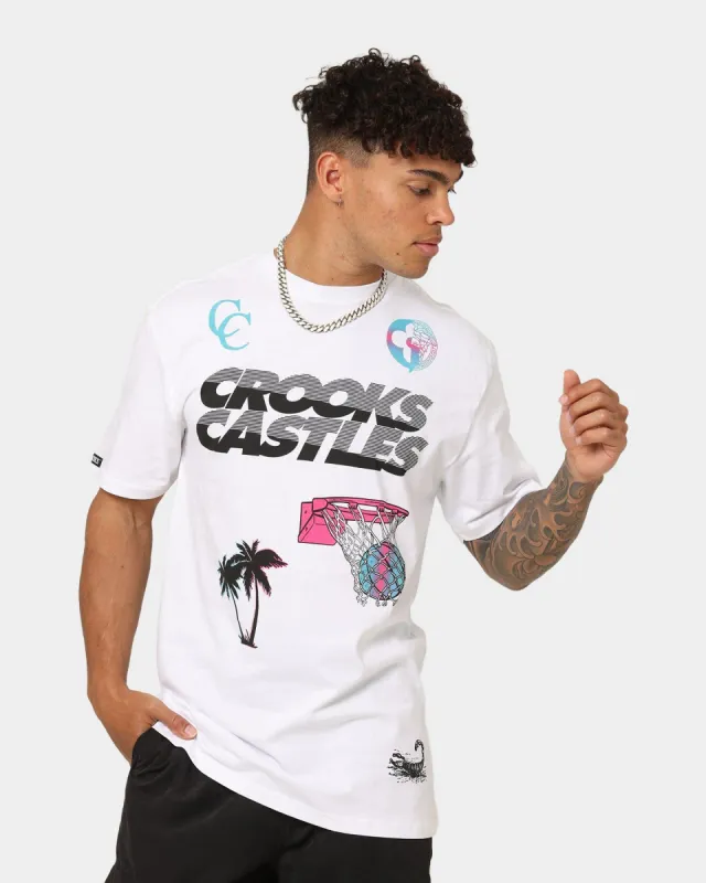 Crooks & Castles Miami Sportek T-Shirt White sold by Culture Kings