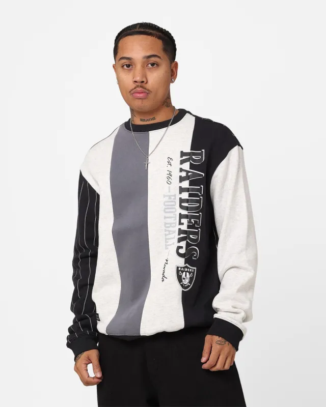 Majestic Athletic Las Vegas Raiders Pinstripe Panel Crewneck Vintage White sold by Culture Kings