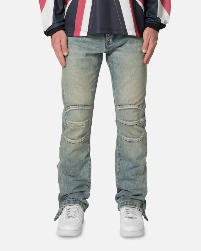 MNML D529 Moto Denim Jeans Vintage Blue sold by Culture Kings
