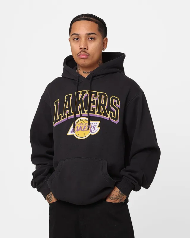 Mitchell & Ness Los Angeles Lakers Vintage Keyline Logo Hoodie Faded Raven sold by Culture Kings