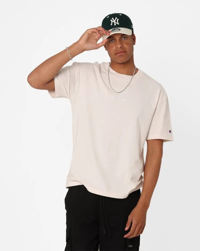 Champion Heritage New Script T-Shirt Milkcap sold by Culture Kings