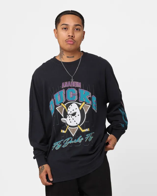 Majestic Athletic Anaheim Ducks Fly Long Sleeve Crewneck Faded Black sold by Culture Kings