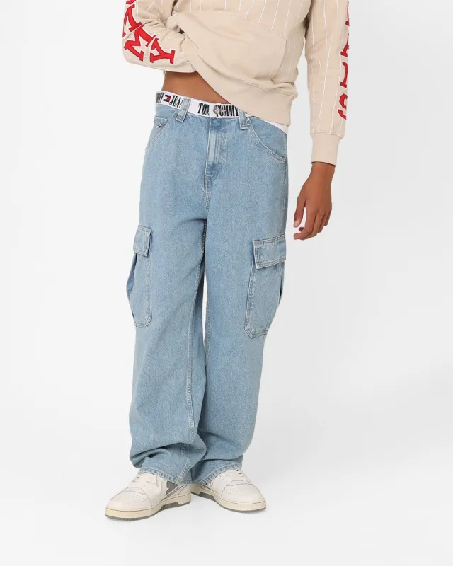 Tommy Jeans Aiden Baggy Cargo Jeans Denim Light sold by Culture Kings