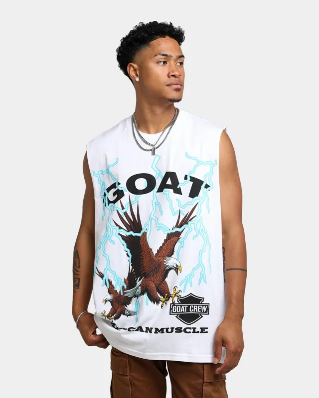 Goat Crew American Muscle Muscle T-Shirt White sold by Culture Kings