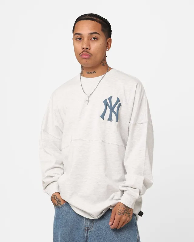 Majestic Athletic New York Yankees Tonal Stark Long Sleeve T-Shirt Vintage White Marle sold by Culture Kings