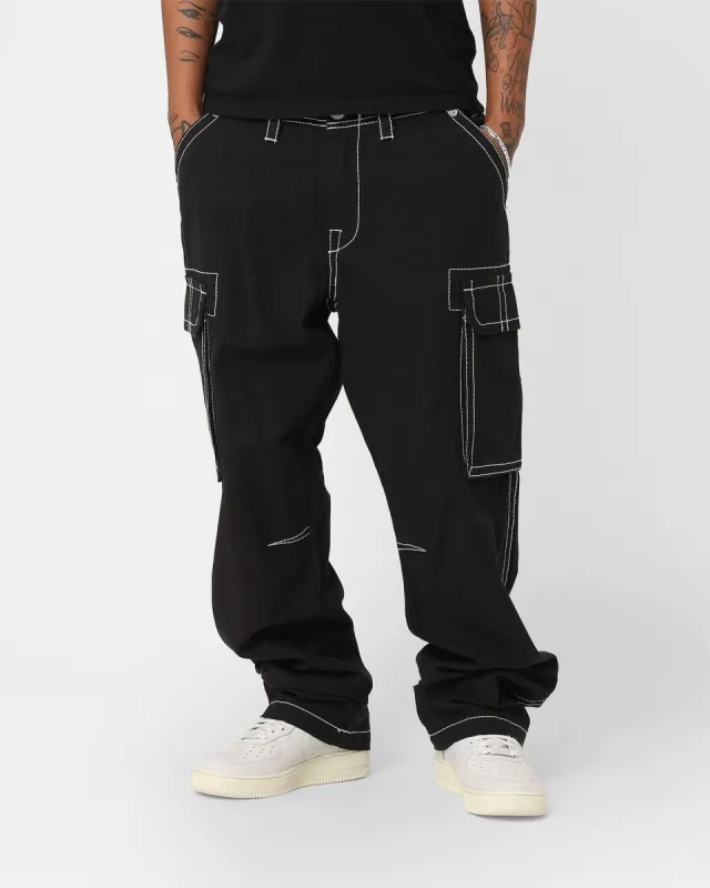 True Religion Big T Classic Cargo Pants Jet Black sold by Culture Kings