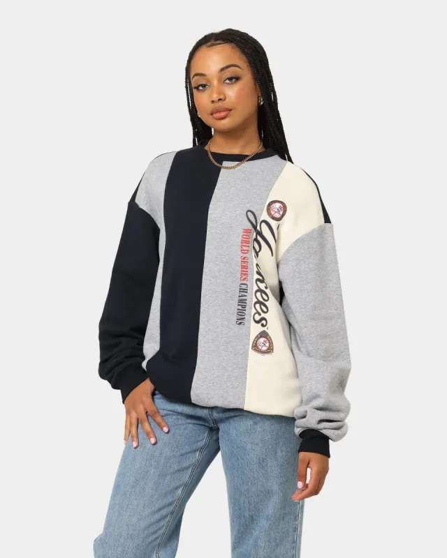 Majestic Athletic New York Yankees Panel Block Crewneck True Navy sold by Culture Kings