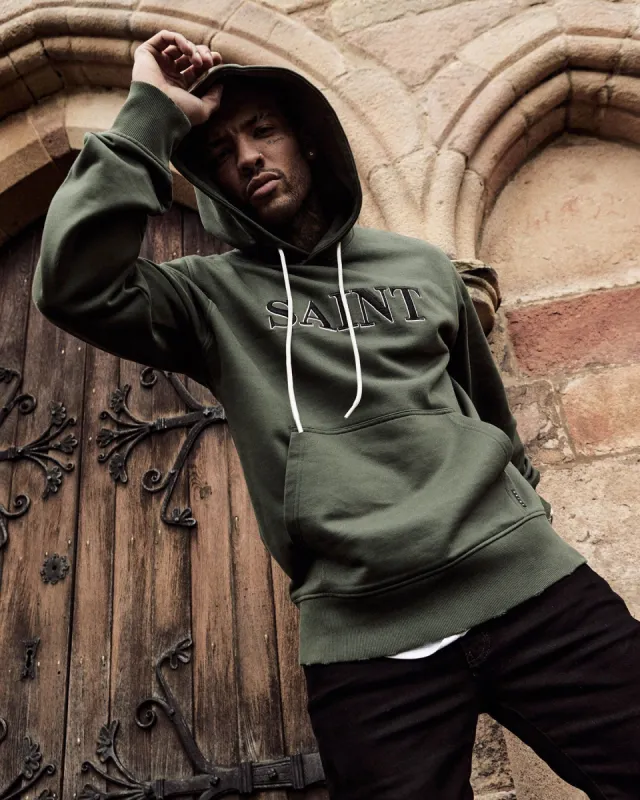 Saint Morta Society Hoodie Dark Green sold by Culture Kings
