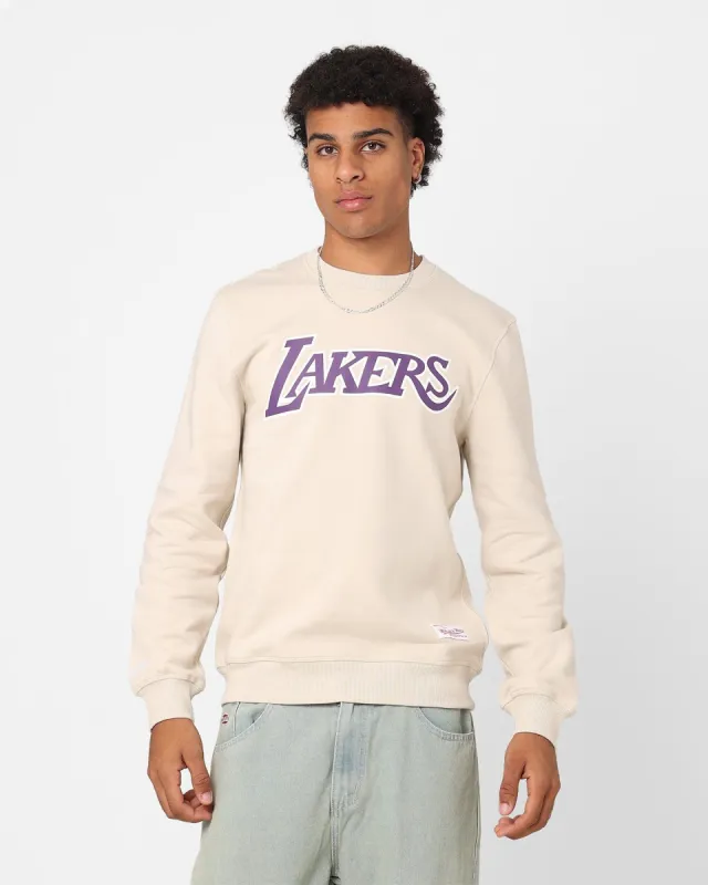 Mitchell & Ness Los Angeles Lakers Basic Team Logo Crewneck Clay sold by Culture Kings