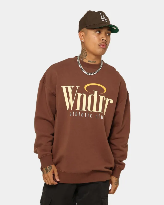 WNDRR Halo Crewneck Brown sold by Culture Kings