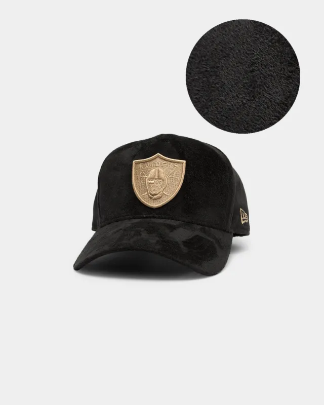 New Era Las Vegas Raiders 'Black/Tan Suede' 9FORTY K-Frame Strapback Black/Tan sold by Culture Kings