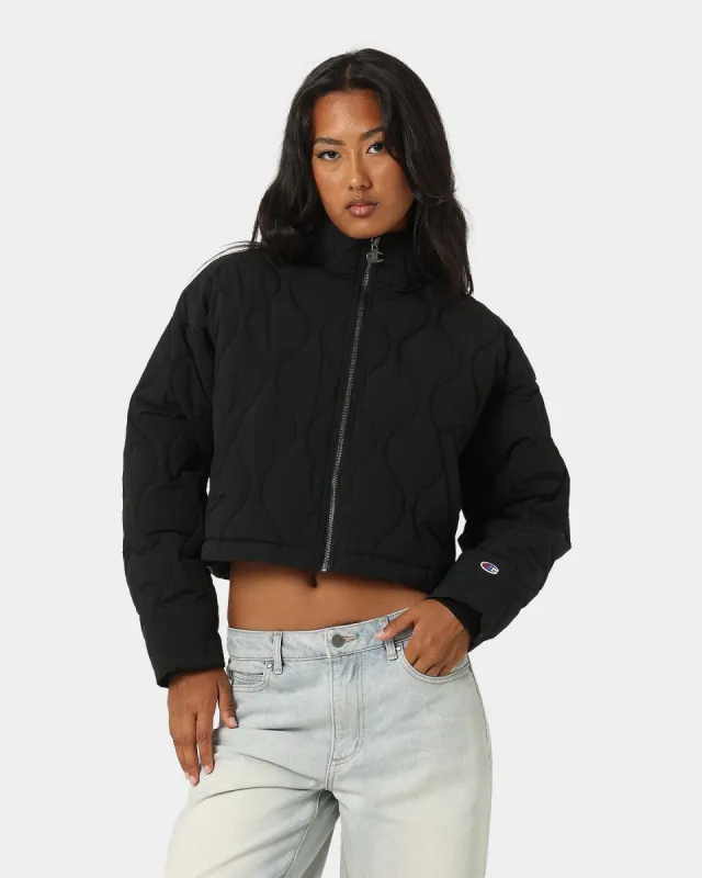 Champion Women's Lifestyle Cropped Puffer Jacket Black sold by Culture Kings