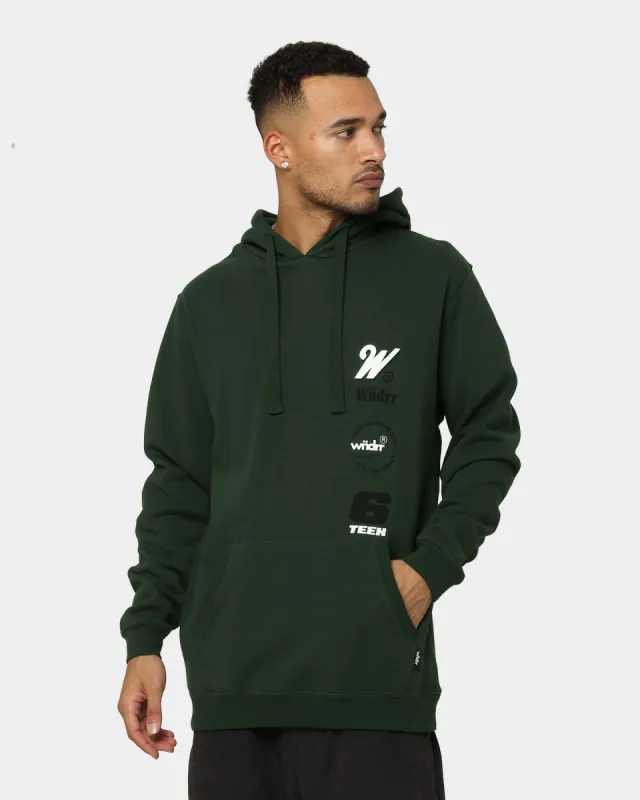 WNDRR Slender Hoodie Forest Green sold by Culture Kings