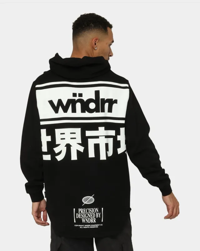 WNDRR Precision Curved Hem Hoodie Black sold by Culture Kings
