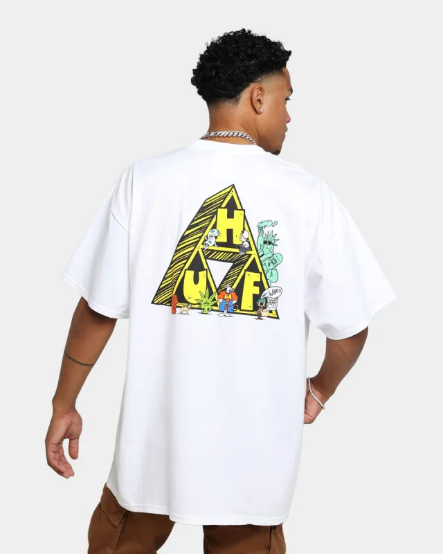 HUF Saturday Morning T-Shirt White sold by Culture Kings