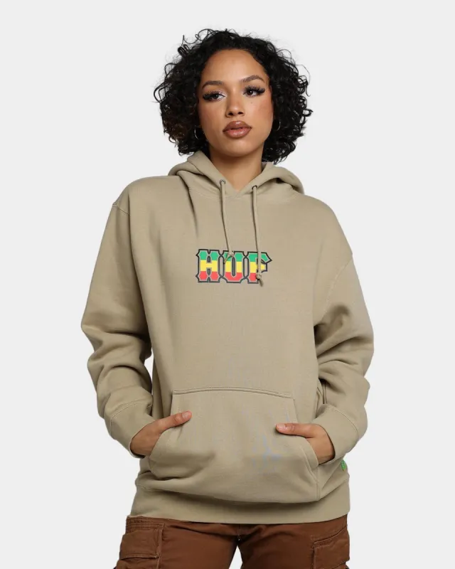 HUF Righteous Pullover Hoodie Tan made by HUF