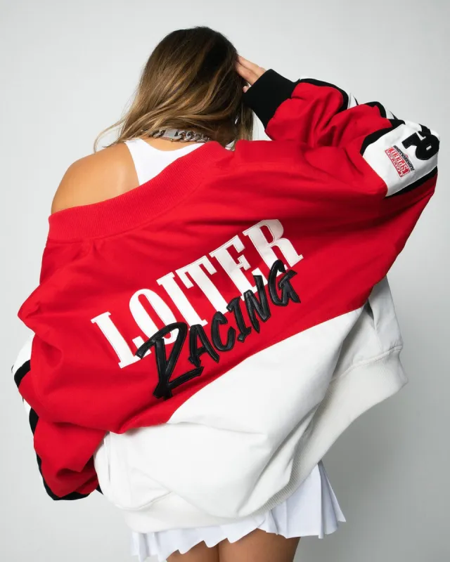 Loiter Motor Sport Jacket Red/Off White sold by Culture Kings
