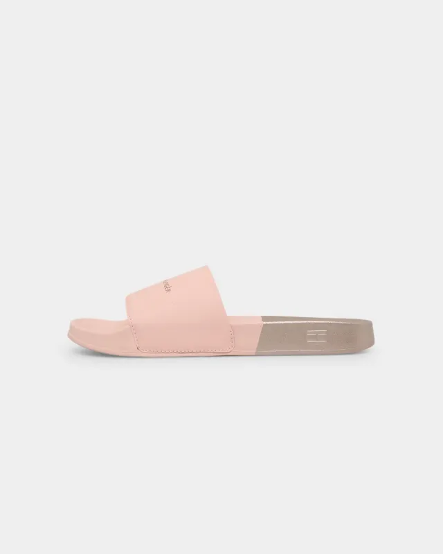 Tommy Jeans Women's TH Metallic Pool Slides Sepia Pink sold by Culture Kings