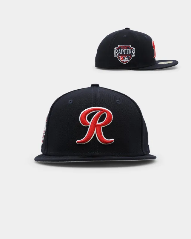 New Era Tacoma Rainiers 59FIFTY Patch E1 Fitted Navy sold by Culture Kings