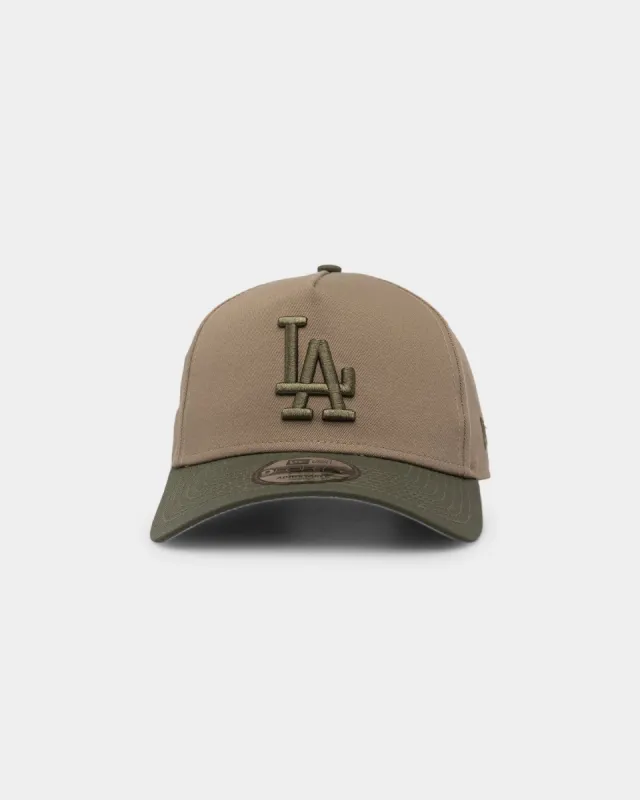 New Era Los Angeles Dodgers Q223 9FORTY A-Frame Surplus Snapback Beige/Khaki sold by Culture Kings
