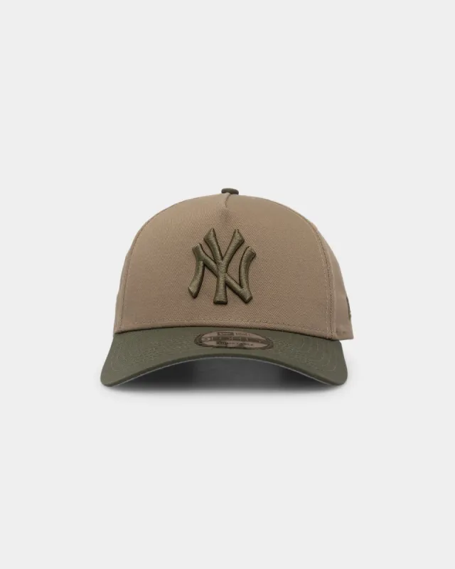 New Era New York Yankees Q223 9FORTY A-Frame Surplus Snapback Beige/Khaki sold by Culture Kings