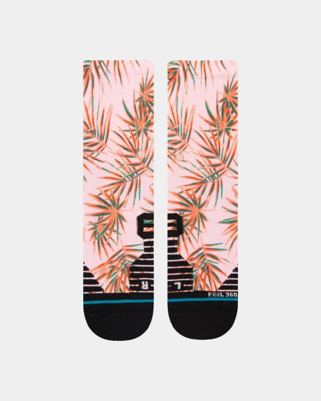 Stance Women's Tropix Crewcut Socks Pink sold by Culture Kings