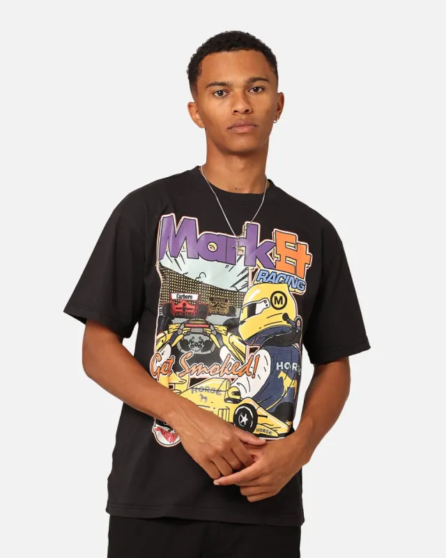 Market Express Racing T-Shirt Washed Black sold by Culture Kings